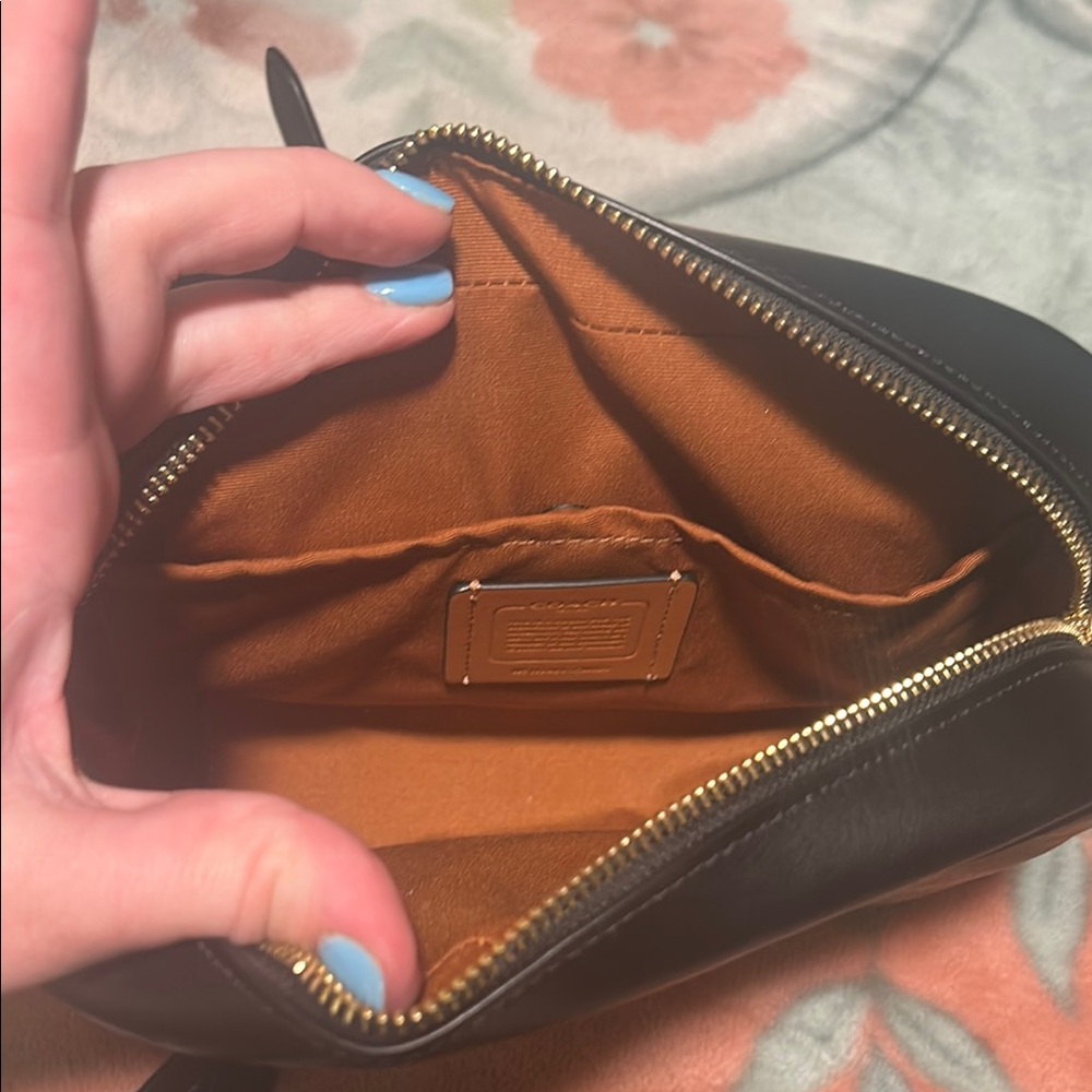 Coach Brown Crossbody Bag with Black Accents - Picture 6 of 10